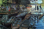 Bathers at La Grenouillere by Claude Monet