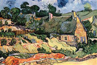 Shelters in Cordeville by Vincent Van Gogh