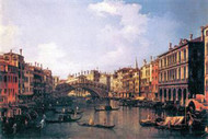 The Rialto Bridge by Canaletto