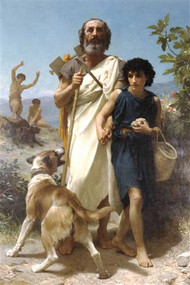 Homer and his Guide by Bouguereau