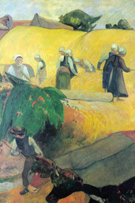 Harvest in Brittany by Paul Gauguin