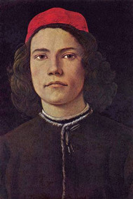 Portrait Of A Young Man With Red Cap Botticelli