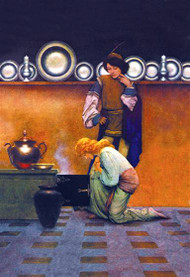 Checking the Tarts by Maxfield Parrish