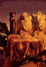 Scene from Snow White by Maxfield Parrish