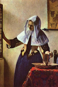 Young Woman with a Water Jug at the Window by Vermeer