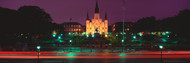 St. Louis Cathedral Lit Up at Night