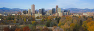 Denver Skyscrapers and Rocky Mountains