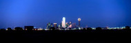 Blue Night Skyline Dallas