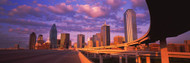 Dallas Skyline with Overpass Dusk