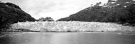 Glacier at Water's Edge BW