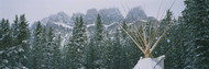 Snow Covered Teepee Banff National Park II