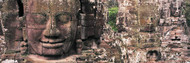 Stone Faces Bayon Angkor Siem Reap
