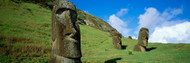 Stone Heads on Green Hillside