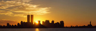 Manhattan Skyline Statue Of Liberty Sunrise