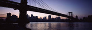Low Angle Manhattan Bridge Lower Manhattan