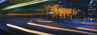 Traffic On Sixth Avenue At Night