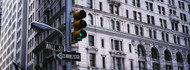 Green Traffic Light on Wall Street