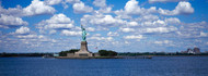 Statue of Liberty Daytime with Clouds