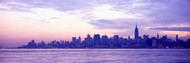 Skyscrapers at Waterfront Sunrise Manhattan