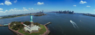 Aerial View of Statue of Liberty
