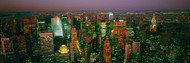 Aerial Vew of New York City at Night