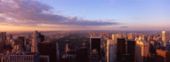 Central Park East Side Manhattan at Sunset