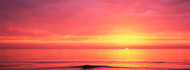 Sunset over the sea Venice Beach