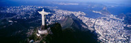 Aerial View Christ the Redeemer Rio de Janeiro