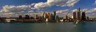 Detroit Skyline with Clouds