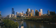 Melbourne Skyline with Yarra River