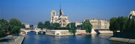 Notre Dame Cathedral Along Seine River
