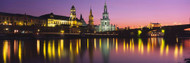 Reflection Of Buildings At Night Dresden