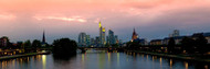Reflection of Buildings Main River Frankfurt