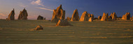 Rocks in Pinnacles Desert at Dusk