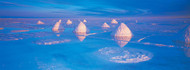 Salt Pyramids on Salt Flats Bolivia