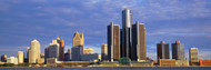 Skyscrapers at the Waterfront Detroit I