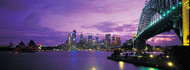Sydney Harbor And Bridge Night