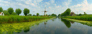 Windmill on Canal Belgium