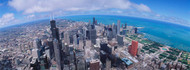 Aerial View of Chicago Day