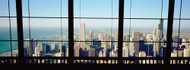 City Seen Through a Window Chicago