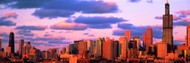 Evening Skyline with Clouds Chicago