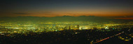 Salt Lake City High Angle View at Night