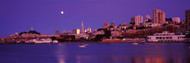 San Francisco Waterfront with Moon