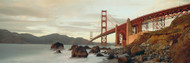Golden Gate Bridge with Sea Rocks