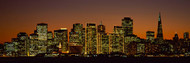 Skyscrapers Lit Up at Night San Francisco