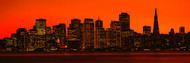 San Francisco Cityscape Orange Sky
