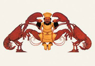 Chef And A Pair Of Lobsters by Maxfield Parrish