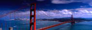 Golden Gate Bridge with Clouds in the Sky