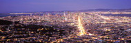 Aerial View of San Francisco at Night