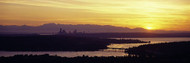 Sunset over Lake Washington Seattle